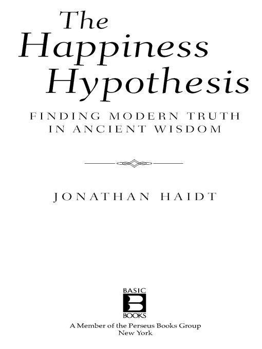 The Happiness Hypothesis: Finding Modern Truth in Ancient Wisdom ebook cover